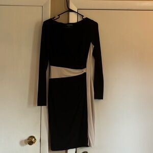 Ralph Lauren evening dress, size 4, black and white